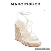 Marc Fisher white Zesty Espadrille Platform Wedge Sandals size 11 New in box!