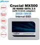 【超取免運】【Crucial 美光】 MX500 250GB/500B/1TB/2TB 3D NAND SATA 2.5 7mm SSD 固態硬碟