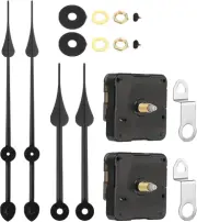 Clock Mechanism Replacement, 2 Set Quartz Clock Mechanism Battery Operated DIY W