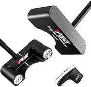 [PGM] Weighted Golf Putter - Ultra Low Center of Gravity - Lightweight Graphite Shaft - CNC Hex Face Technology - Vibration Absorption System - Pro Sweet Spot Accuracy