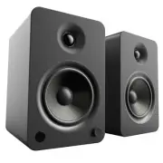 Kanto YU6 Matte Black Powered Speakers w/ Bluetooth, Phono Preamp & , Pair