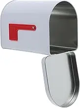 HEALEEP Mini Tinplate Mailbox: 6.13x4.4x3.7in Kids Present Letter Can for Pretend Play, DIY Crafts - Decorative Outdoor Tin Box
