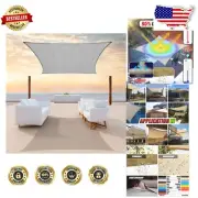 Rectangle 190 GSM Grey Sun Shade Sail - Superior UV Block, 3-