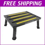 Sturdy 1-Step Portable Stool with Non-Slip Mat - Maximum Stability and Safety