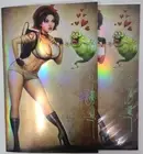 2023 Nathan Szerdy Zirty Girlz #3 Ghostbusters A & B Foil Cover Signed Set