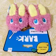 Bark FLOPSY & BOPSIE SLIPPIES Bunny Slippers Squeaky Dog Toy New -FREE SHIPPING-