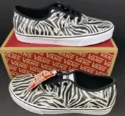 Vans Doheny Decon Metallic Zebra Black White Shoes Women's Size 9.5