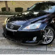 REAL CARBON FIBER FRONT BUMPER SPOILER SPLITTER LIP FIT 06-08 LEXUS IS250 IS350
