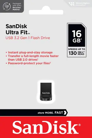 SanDisk 16GB 16G ultra Fit【SDCZ430-016G】SD CZ430 USB 3.1 輕巧碟