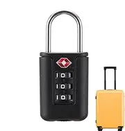 [Generic] Suitcase Lock, Luggage Lock | Approved Travel Combination Luggage Cable Lock, Stainless Steel Cable Lock, Number Combination Lock for Backpack, Bag, Luggage