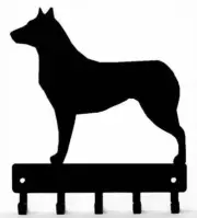 Smooth Collie Dog Key Rack/ Leash Hanger Made in USA