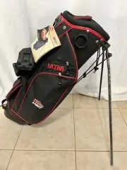 NWT Wilson Ultra Carry Stand Bag 5 Way Coors Light Beer Logo Black Red