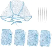 Vaguelly 1 Set Hair Highlighting Kit with Dye Caps and Crochet Hook for Home Salon Use Elastic Design for Easy Application and Custom Hair Colouring
