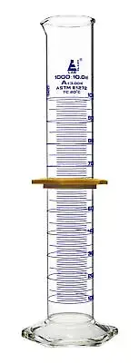 Eisco Labs 1000ml Graduated Cylinder with Protective Collar, ASTM, Class A