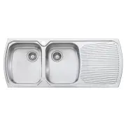 OLIVERI LH DBL BOWL W/DRAINER MO771