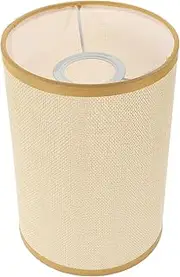 Amosfun Drum Lamp Shades 14 x 14 x 20 cm Linen Fabric Cylinder Lampshade Bedside Lamp Cover Table Light Cover Replacement