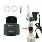 CO2 Cylinder Adapter For Soda Stream Converter TR21-4 to W21.8 For Aquarium Tank