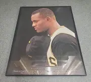 Roberto Clemente 1967 Photograph 1991 Print Ad Framed 8.5x11