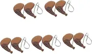 Cabilock 5sets Hiking Essential Pu Leather Bota Bag Large Capacity Easy to Clean Water Bottle 2pcs*5