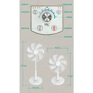 強強滾生活 SDL山多力 16吋遙控省電靜音DC風扇SL-FDC16A-庫(c) 觸控面板