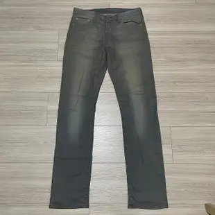 Levi's levis 08513-0170 513 W32 L34 灰色刷色合身小直筒牛仔褲 522 505