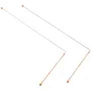 2X(2Piece Copper Dowsing Rods Divining Rods 99.9% Pure Copper X9G9)3700