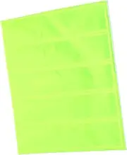 1 Sheet Reflective Stickers High Visibility Adhesive Strips for Backpacks Bikes Helmets Hard Hats Durable Fashionable Reflector Tape for Enhanced Night Safety Fluorescent