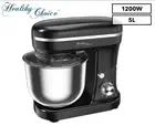 Healthy Choice 5L Powerful Mix Master Stand Mixer Dough Maker Egg Whisk 1200W