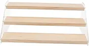 FUNOMOCYA 1Pc Three Tier Doll Display Rack and Craftwork Storage Shelf for Handmade Models Figures Showcase for Collectibles DIY Micro Landscape Decor