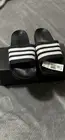 adidas Men's Slides - Core Black / Cloud White / Core Black, US Size 12 Mens