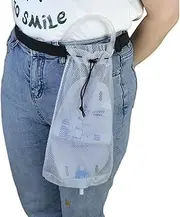 Nephrostomy Bag Shower Cover Urine Drainage Bag Holder with Adjustable Waistband Fits 600ml Bag