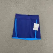 Athleta Girl Goal Getter Skort Girls Large Blue Lined Activewear Sports Preppy