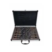 17 Pc HSS Cobalt Silver & Deming Drill Bit Set 1/2'' Reduced Shank