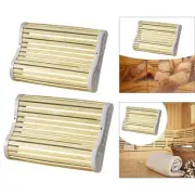 Bamboo Sauna Headrest Pillow Professional Head Support for SPA Relaxing Home