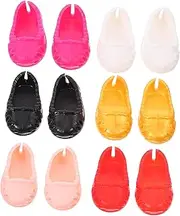 KONTONTY 6 Pairs Shoes Miniature Shoe Collection Shoes for Dolls Mini Shoe Doll Doll Shoes Gnome Doll Dollhouse Miniatures Shoes Accessories Tiny for Dolls Mini Shoes Plastic