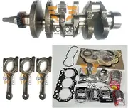 for Mitsubishi S3Q Engine Repair Rebuild kit + Piston + Ring + Overhaul Gasket kit + crankshaft conrod Bearing + S3QT S3Q-2 S3Q2 crankshaft + Connecting Rod 3pcs