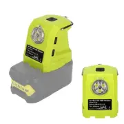 9W LED Work Light For RYOBI 14.4V-18V Li-ion Battery Dual USB Converter Adapter