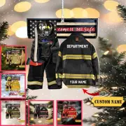 Come Home Safe Personalized Ornament 2d Gifts For Firefighter Fireman Ornament