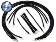 6 Awg HD Golf Cart Battery Cable 13 pc Black TXT E-Z-GO Set U.S.A MADE