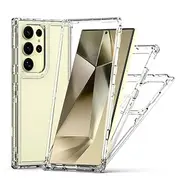 Phone Case For Samsung Galaxy S25 S25 Ultra S24 Ultra Plus S24 FE S23 Ultra A14 Back Cover Transparent Shockproof TPU Acrylic PC