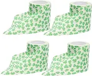 4 Leaf Toilet Paper Rolls Soft Absorbent Leaf Printing Tissue for Use Spring Decorative Bathroom Tissue