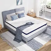 Avenco Queen Mattress, 12 Inch Queen Mattresses in a Box, Hybrid Queen Size Mattresses with Comfort Foam and Pocket Coils for Pressure Relief & Motion Isolation