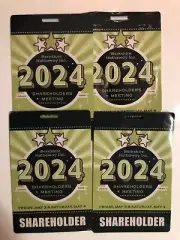 2DaySHIPPING- 4 BERKSHIRE HATHAWAY 2024 ANNUAL MEETING PASSES Credentials Badges