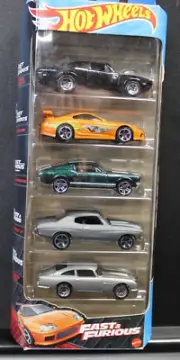FAST & FURIOUS 5-PK - CHARGER - SUPRA - MUSTANG - CHEVELLE SS - ASTON MARTIN