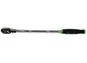 Snap On Tools NEW THLLF72G 1/4"dr Green Soft Grip Extra-Long Flex Head Ratchet