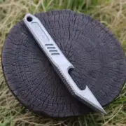 CNC Titanium Alloy Pry Bar Crowbar EDC Bottle Opener Cutter Outdoor Multi Tools