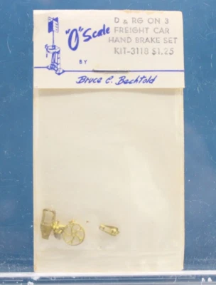BRUCE C. BECHTOLD O Scale Kit 3118 D & RG ON3 Freight Car Hand Brake Set