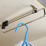 Adjustable Retractable Closet Valet Rod - Extending Rail Pull Out Hanger - Telescopic Clothes Rod for Hanging Clothes (12 Inch/30 cm)