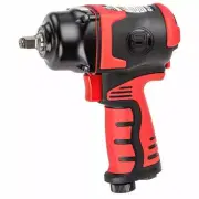 Shinano 3/8-INCH AIR IMPACT WRENCH SI1605 Twin Hammer, Integrated Muffler