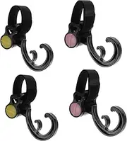 CATIEBYE Stroller Hooks Thicken Abs Material Rotatable Hangers 4 Pack Hooks for Stroller